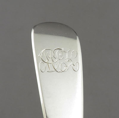 Robert Hendery Silver Fiddle Pattern Dessert Forks - JH Tee Antiques