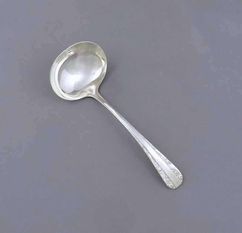 Birks Rose Bower Silver Gravy Ladle