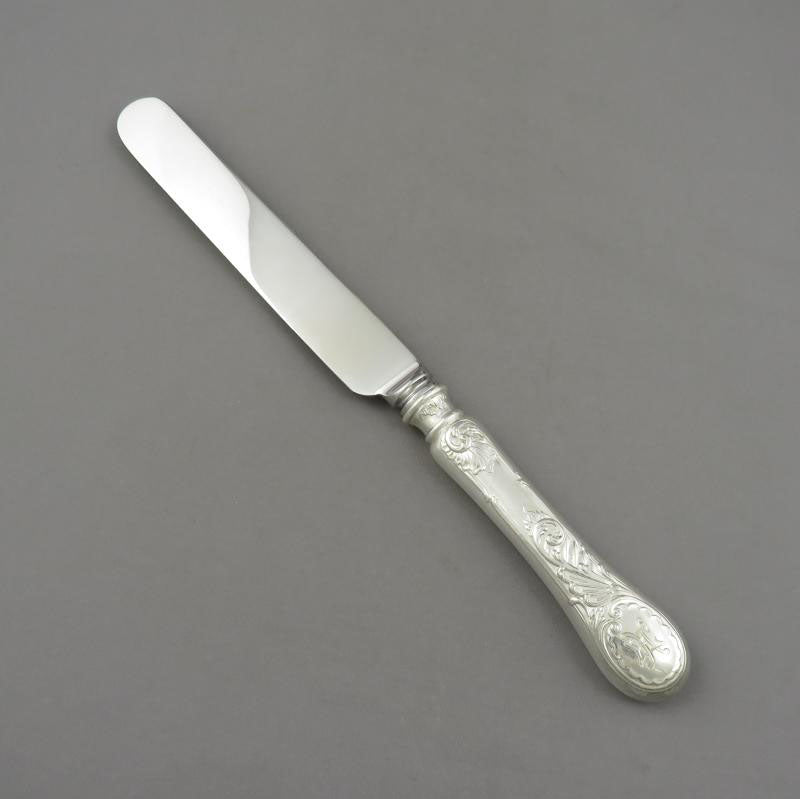 6 Russian Silver Dinner Knives - JH Tee Antiques