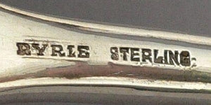 Ryrie Brothers Canadian Silversmiths Hallmark, Ryrie Sterling