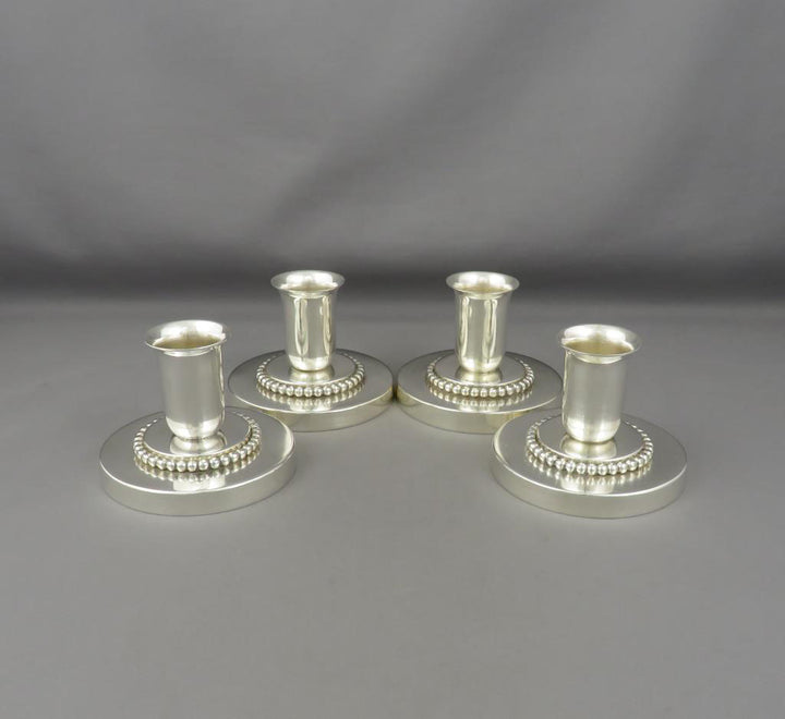 Sandborns Sterling Silver Candlesticks - JH Tee Antiques