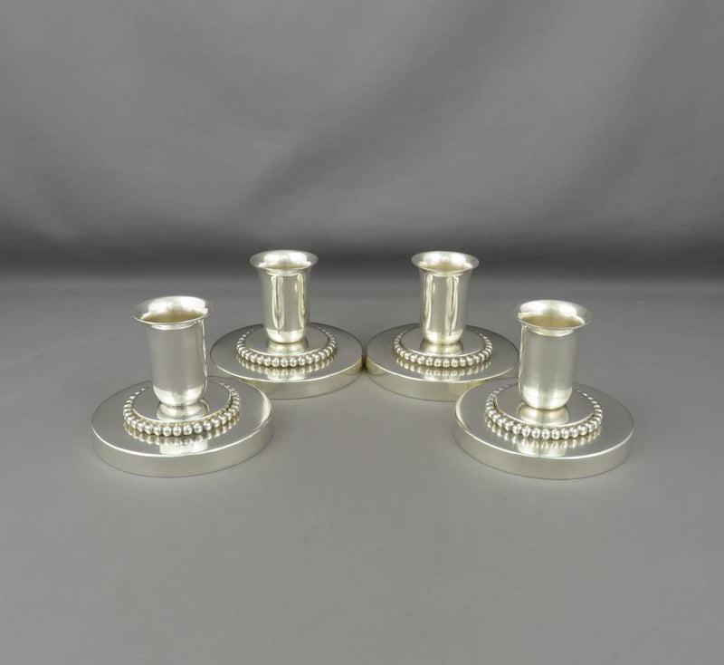 Sandborns Sterling Silver Candlesticks - JH Tee Antiques