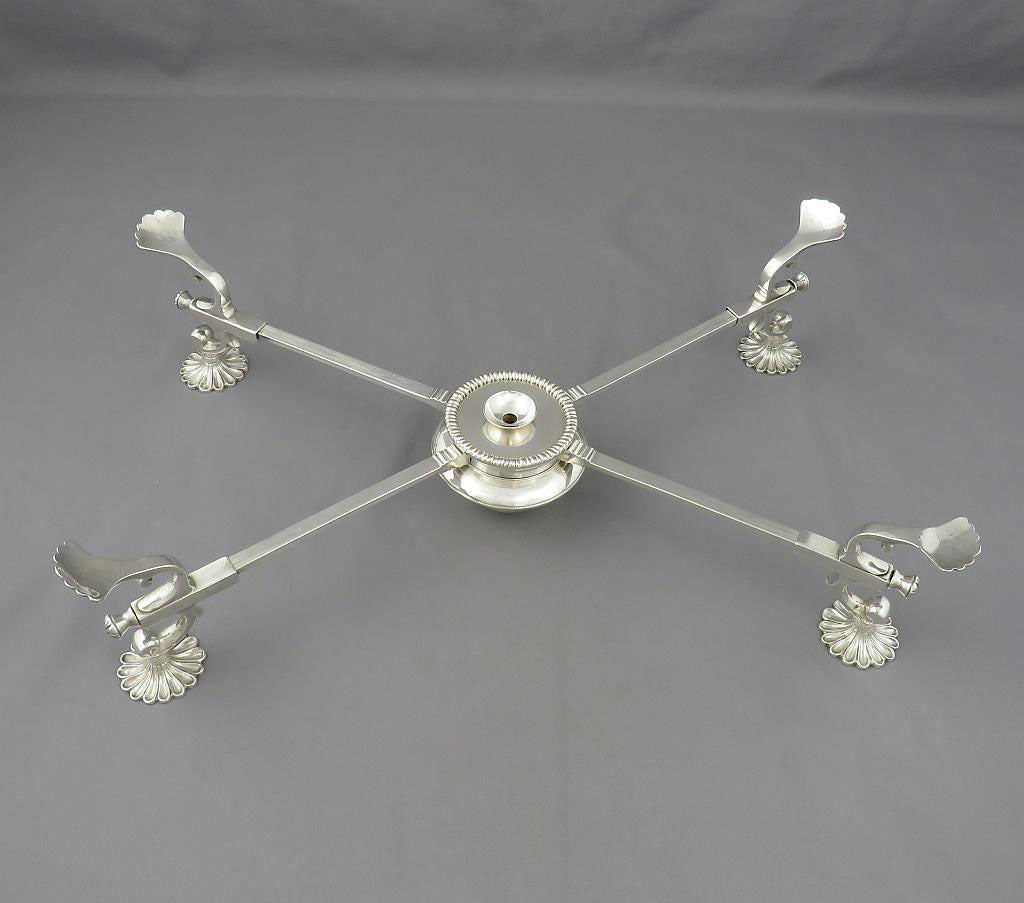 Scottish George III Silver Dish Cross - JH Tee Antiques