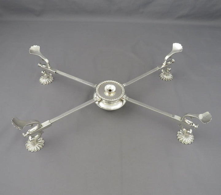 Scottish George III Silver Dish Cross - JH Tee Antiques