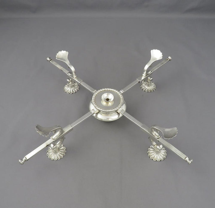 Scottish George III Silver Dish Cross - JH Tee Antiques