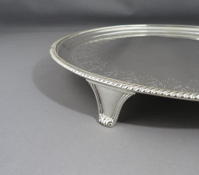 Scottish Sterling Silver Salver - JH Tee Antiques