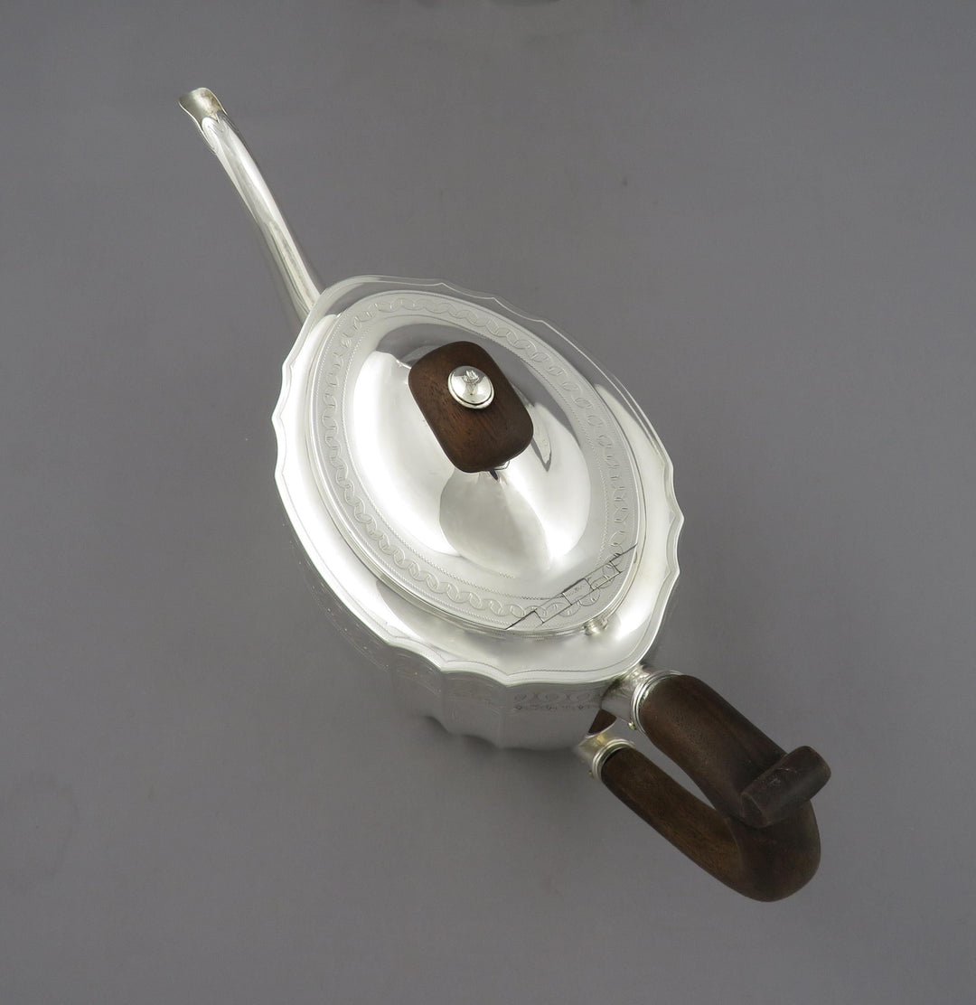 George III Scottish Sterling Silver Tea Set - JH Tee Antiques