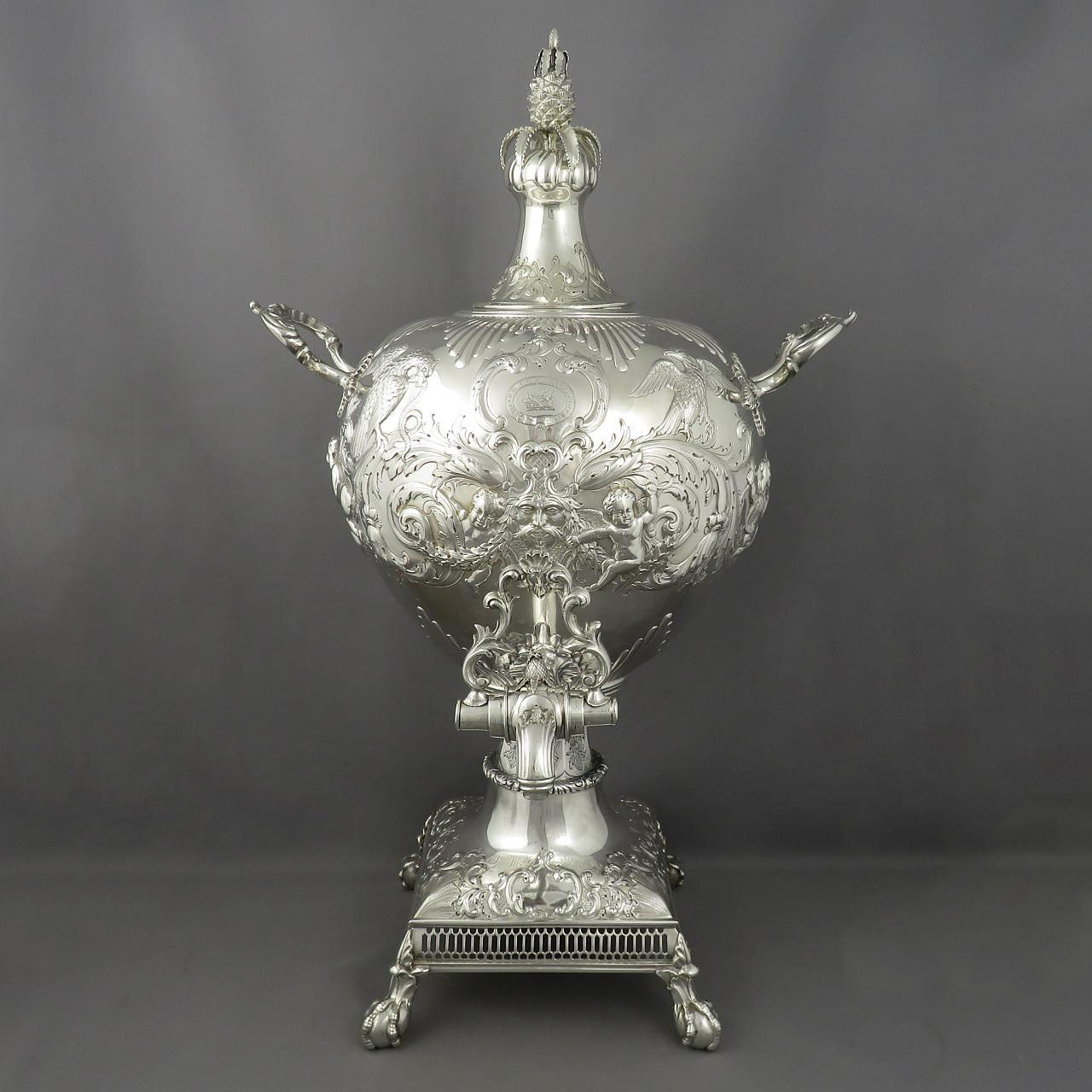 Scottish Victorian Silver Tea Urn - JH Tee Antiques