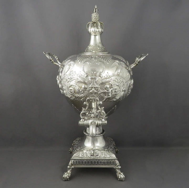 Scottish Victorian Silver Tea Urn - JH Tee Antiques