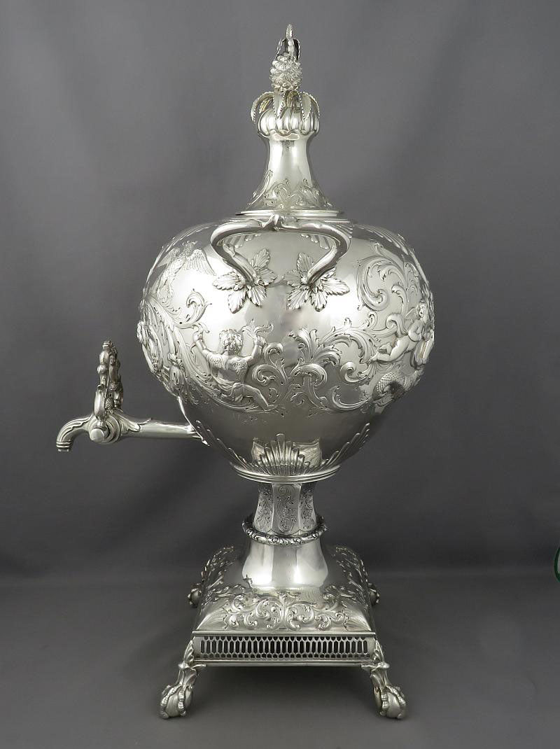 Scottish Victorian Silver Tea Urn
