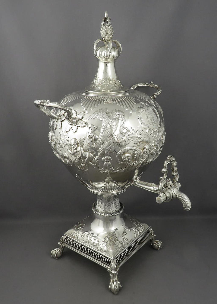 Scottish Victorian Silver Tea Urn - JH Tee Antiques