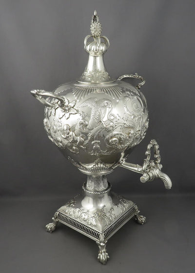 Scottish Victorian Silver Tea Urn