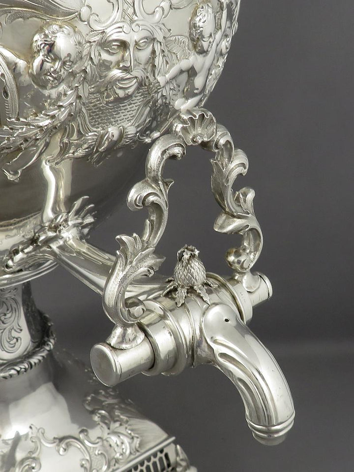Scottish Victorian Silver Tea Urn - JH Tee Antiques