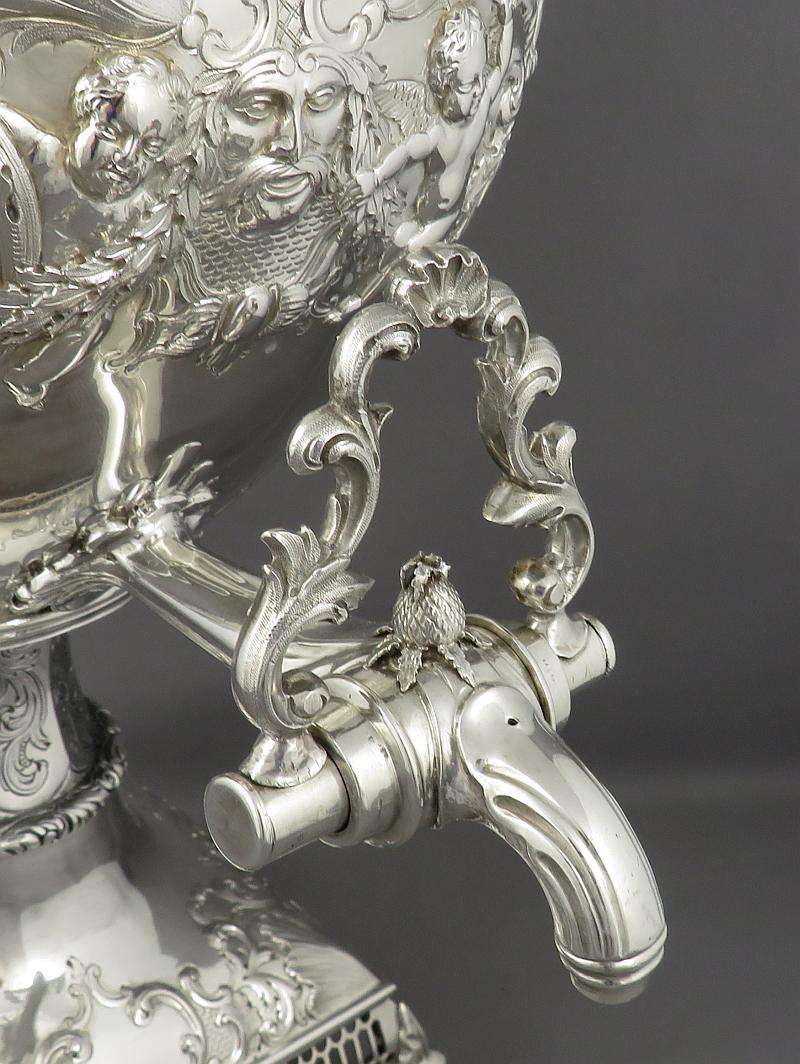 Scottish Victorian Silver Tea Urn