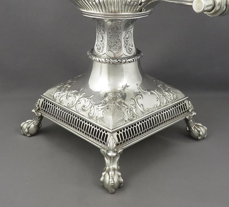 Scottish Victorian Silver Tea Urn - JH Tee Antiques