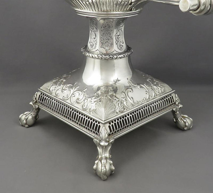 Scottish Victorian Silver Tea Urn - JH Tee Antiques