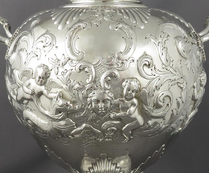 Scottish Victorian Silver Tea Urn - JH Tee Antiques