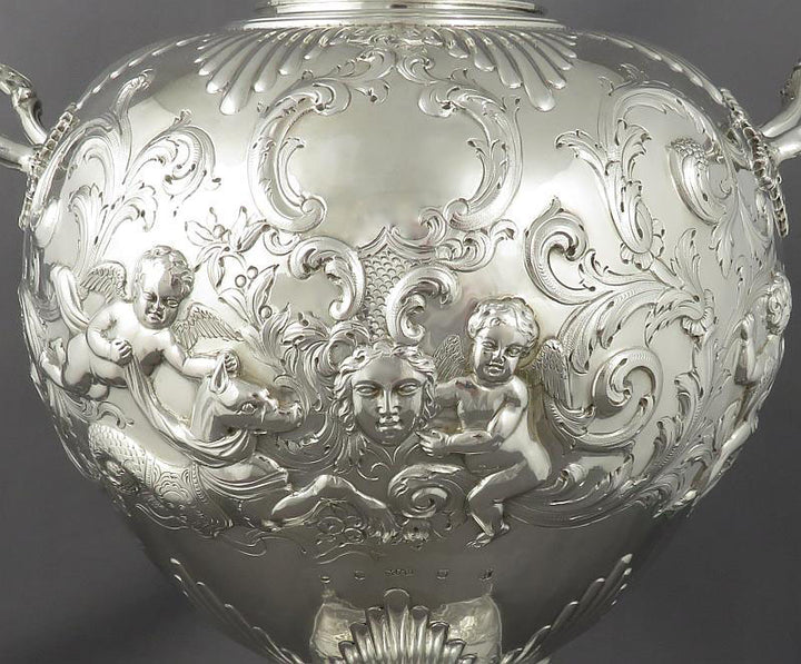 Scottish Victorian Silver Tea Urn - JH Tee Antiques