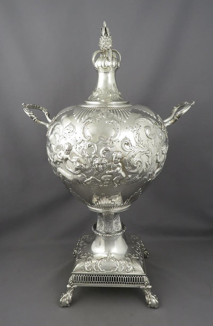 Scottish Victorian Silver Tea Urn - JH Tee Antiques