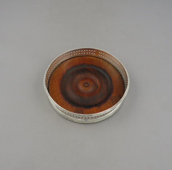 Scottish Sterling Silver Wine Coaster - JH Tee Antiques