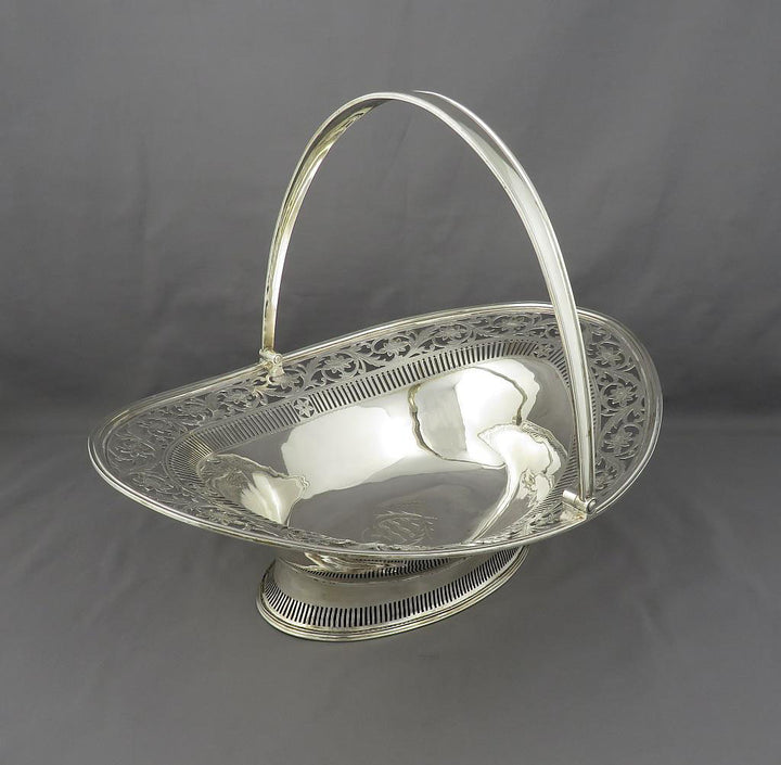 Scottish Sterling  Silver Basket - JH Tee Antiques