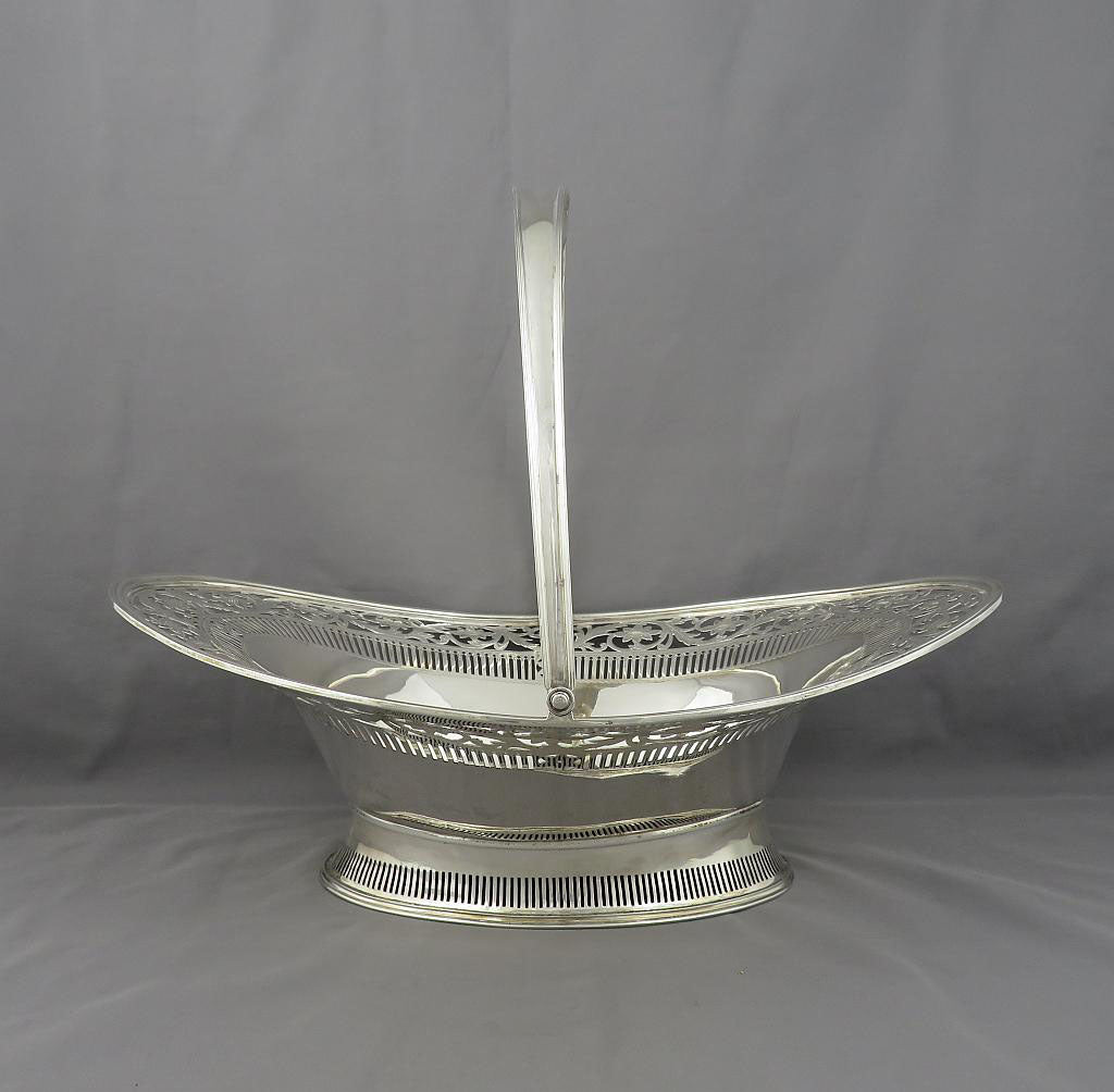Scottish Sterling  Silver Basket - JH Tee Antiques
