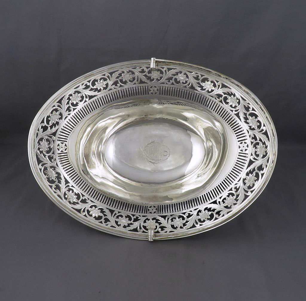 Scottish Sterling  Silver Basket - JH Tee Antiques