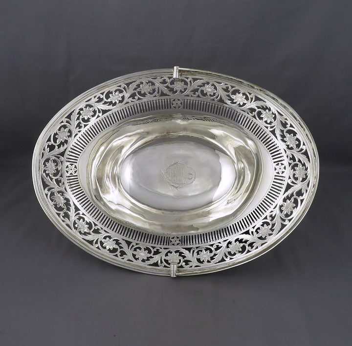 Scottish Sterling  Silver Basket - JH Tee Antiques