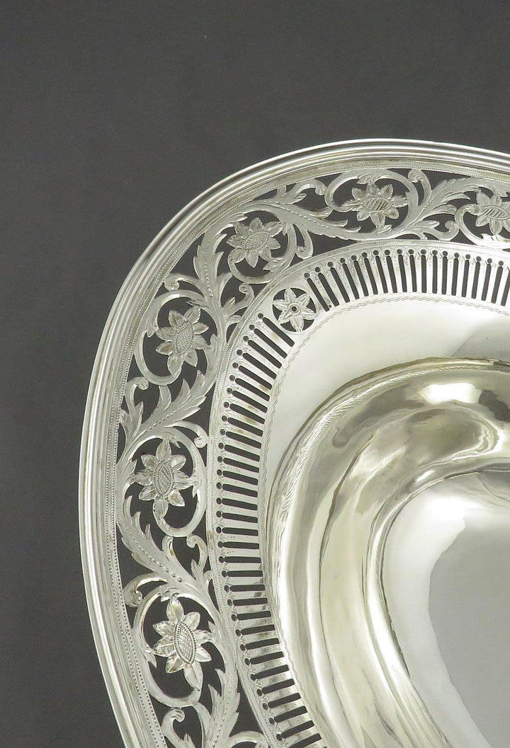 Scottish Sterling  Silver Basket - JH Tee Antiques