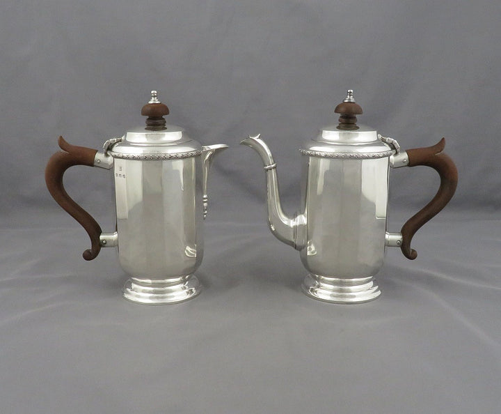 English Silver Café au Lait Set