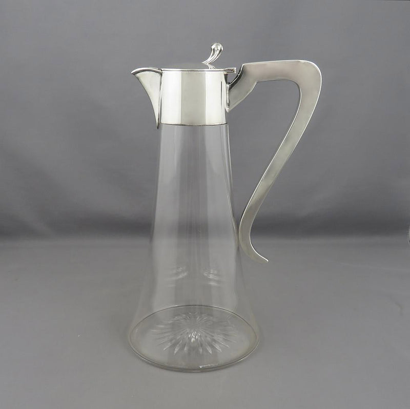 George V Sterling Silver Claret Jug - JH Tee Antiques