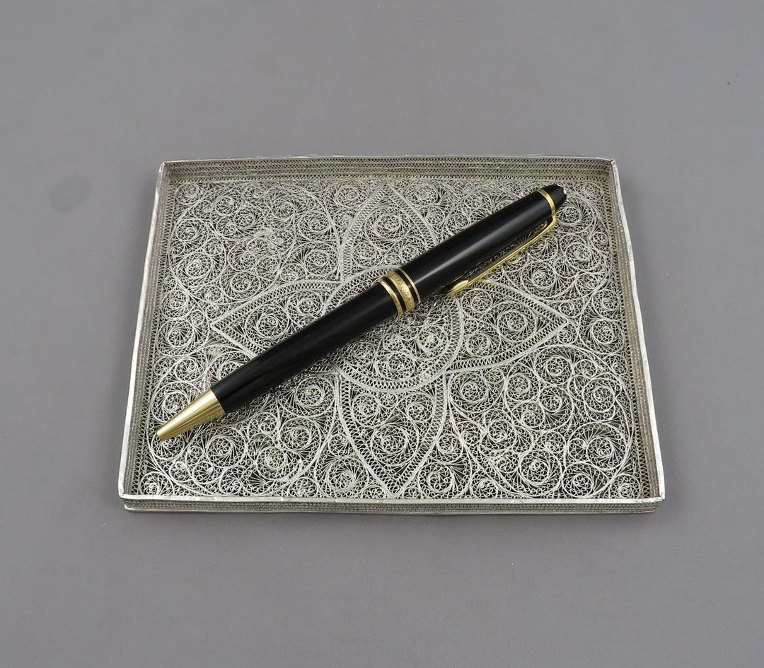 Filigree Silver Dressing Table Tray