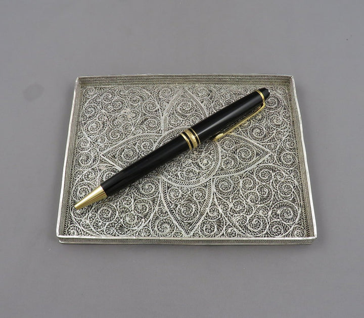 Filigree Silver Dressing Table Tray