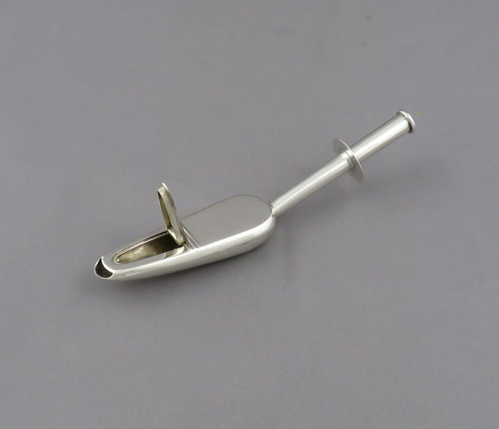 Gibsons Patent Silver Medicine Spoon - JH Tee Antiques
