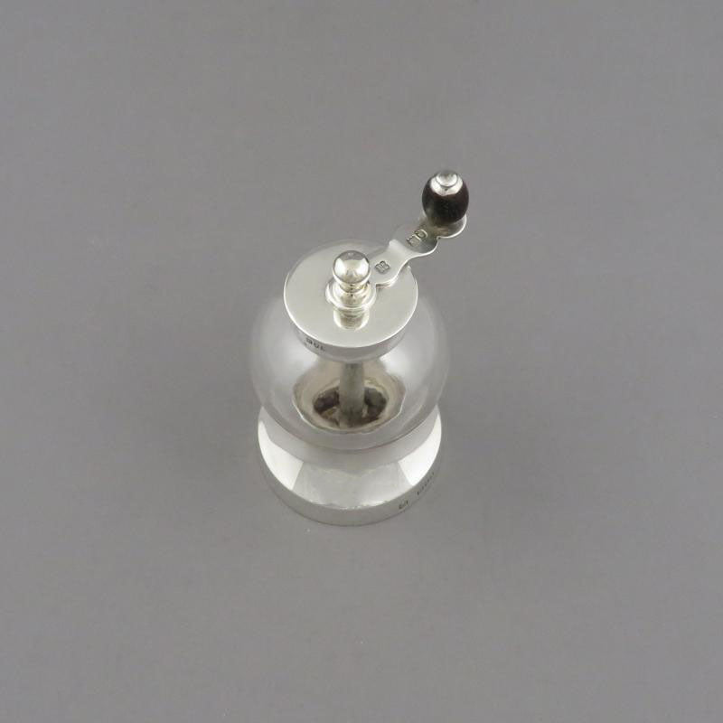 Victorian Sterling Silver Pepper Mill - JH Tee Antiques