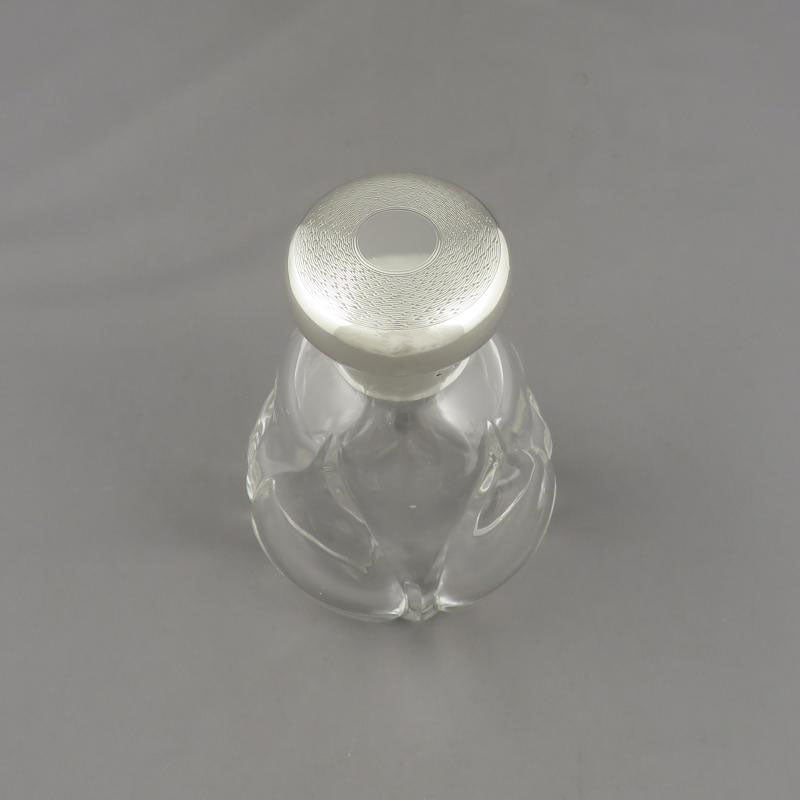 English Sterling Silver Perfume Bottle - JH Tee Antiques