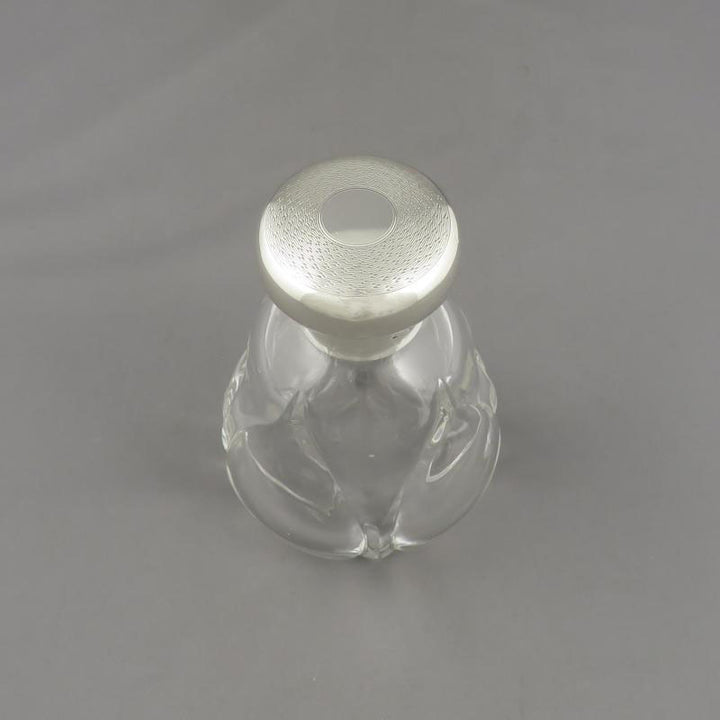 English Sterling Silver Perfume Bottle - JH Tee Antiques