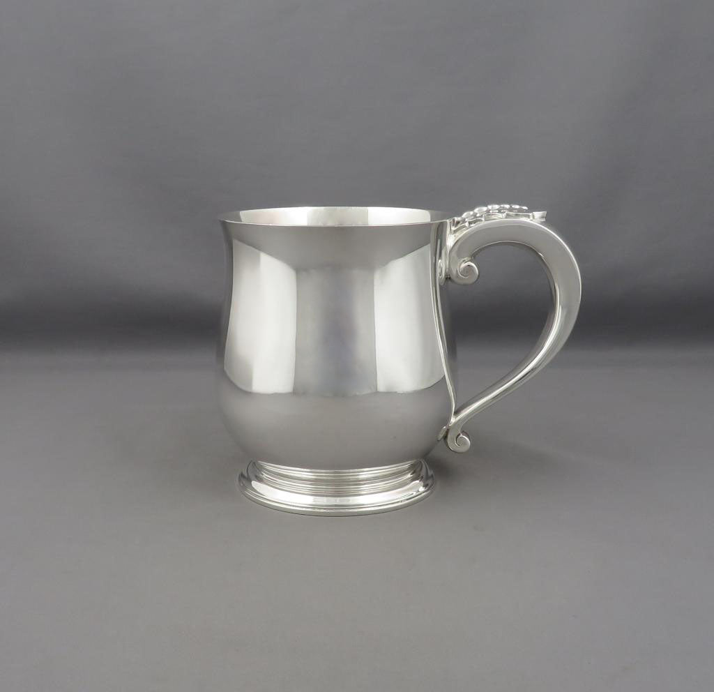 English Silver Pint Mug - JH Tee Antiques