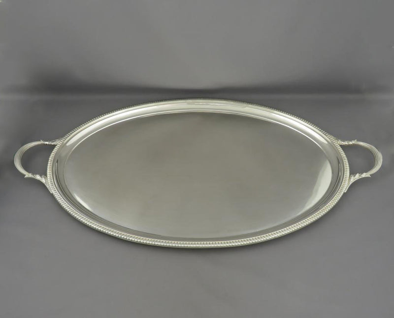 English Sterling Silver Tray - JH Tee Antiques