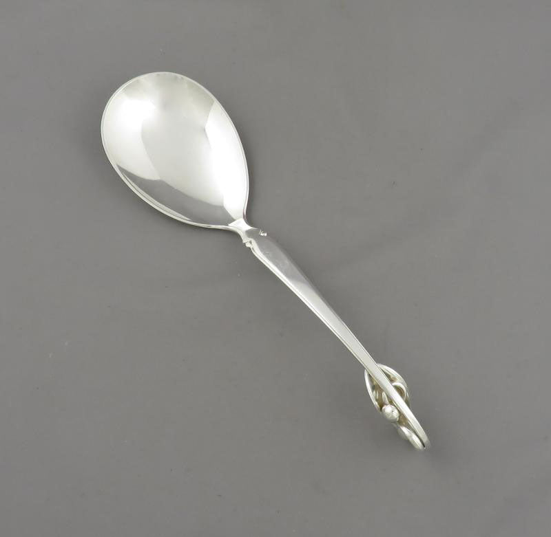 Sorensen Sterling Serving Spoon - JH Tee Antiques