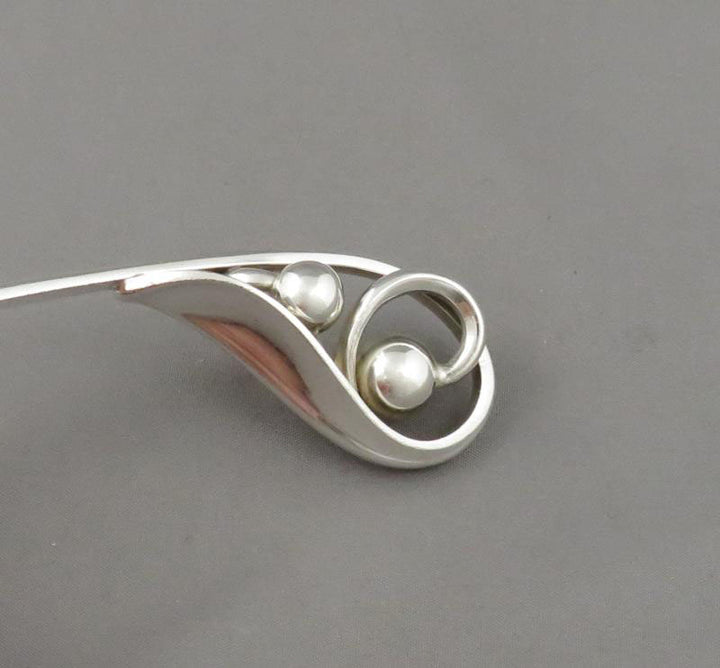 Sorensen Sterling Serving Spoon - JH Tee Antiques
