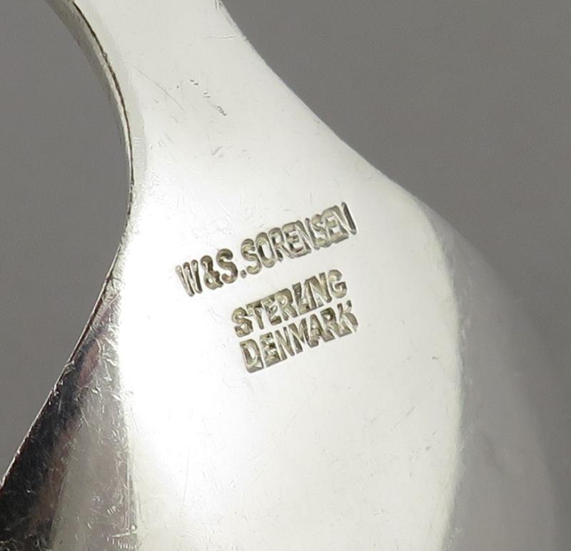Sorensen Sterling Serving Spoon - JH Tee Antiques