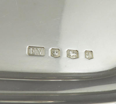 English Sterling Silver Waiter - JH Tee Antiques
