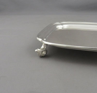 English Sterling Silver Waiter - JH Tee Antiques