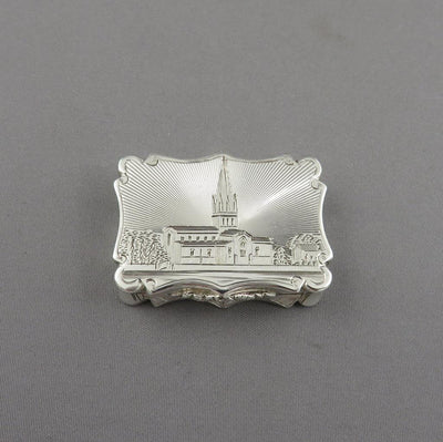 St Mary's Church Witney Silver Vinaigrette - JH Tee Antiques