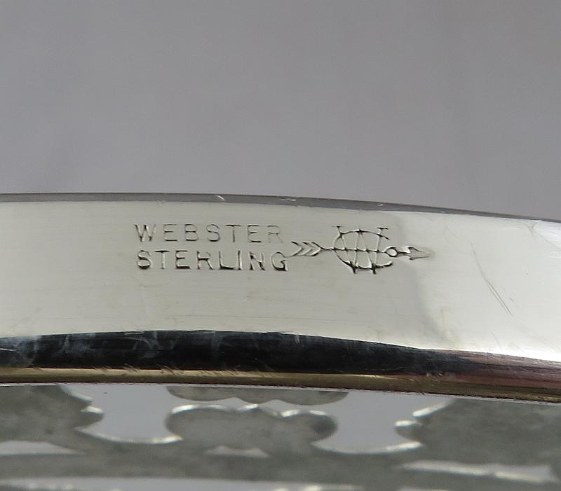 American Sterling Silver Overlay Trivet