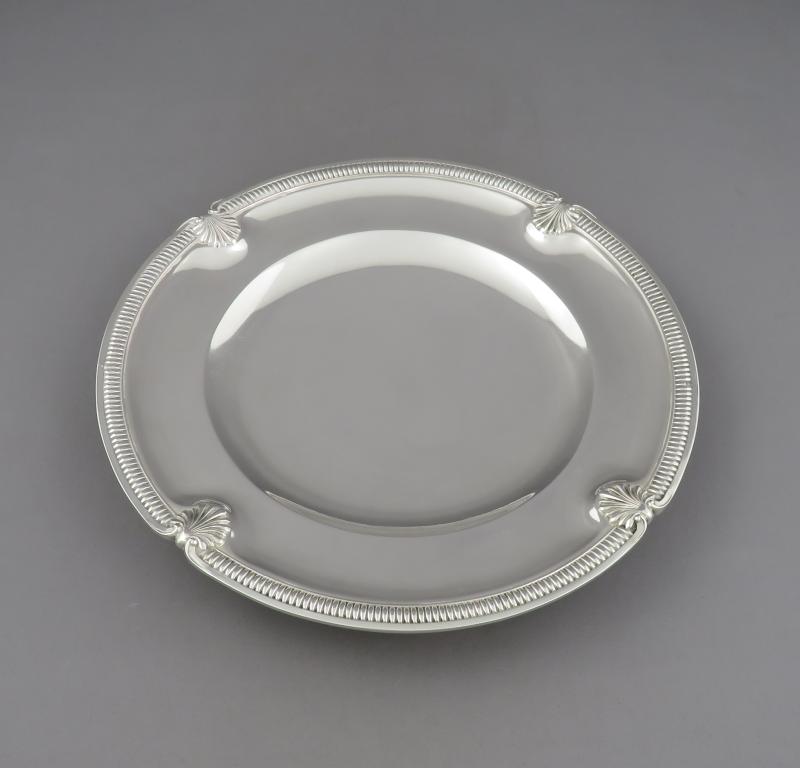 Tetard Silver Cake Plate - JH Tee Antiques