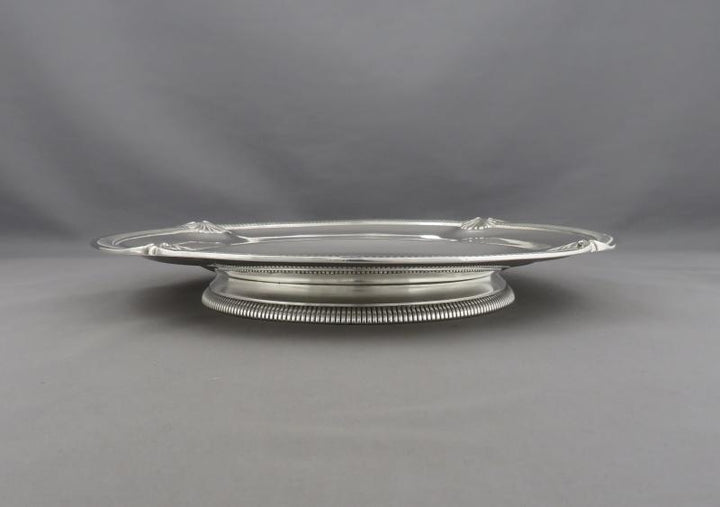 Tetard Silver Cake Plate - JH Tee Antiques