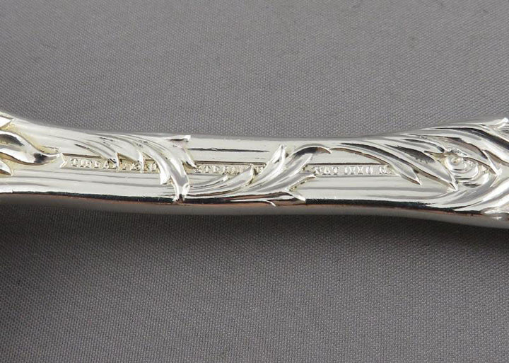 Tiffany Chrysanthemum Silver Ice Cream Server - JH Tee Antiques