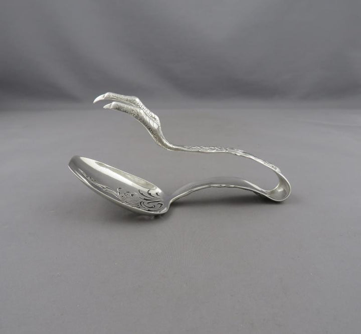 Tiffany Chrysanthemum Sterling Ice Tongs - JH Tee Antiques
